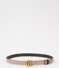 Gucci Marmont reversible riem van leer - Naturel