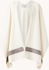 ALLSAINTS Pru fijngebreide poncho van merino wol - Gebroken wit