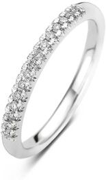 Diamond Point Ring van 14 karaat witgoud met 0.14 ct diamant Ensemble - Witgoud