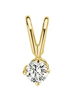 Diamond Point Geelgouden solitair groeibriljant hanger, 0.06 ct. 0.06 ct diamant Groeibriljant - Goud