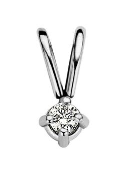 Diamond Point Witgouden solitair groeibriljant hanger, 0.02 ct. 0.02 ct diamant Groeibriljant - Witgoud