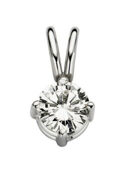 Diamond Point Witgouden solitair groeibriljant hanger, 0.26 ct. 0.26 ct diamant Groeibriljant - Witgoud