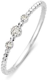 Diamond Point Joy ring van 14 karaat witgoud met 0.07 ct diamant - Witgoud