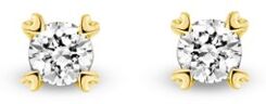 Diamond Point Geelgouden oorsieraden 0.22 ct diamant Hearts & Arrows - Goud