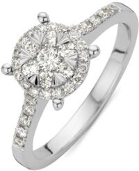 Diamond Point Ring van 14 karaat witgoud met 0.47 ct diamant Enchanted - Witgoud