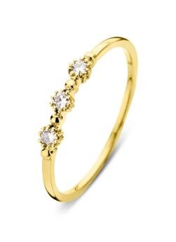 Diamond Point Geelgouden ring 0.10 ct diamant Joy - Goud