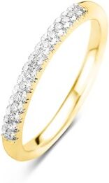 Diamond Point Ring van 14 karaat geelgoud met 0.14 ct diamant Ensemble - Goud