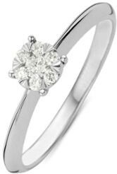 Diamond Point Ring van 14 karaat witgoud met 0.17 ct diamant Enchanted - Witgoud