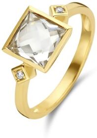 Diamond Point Geelgouden ring 2.38 ct witte topaas Philosophy - Geelgoud