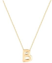 Diamond Point Geelgouden collier Alphabet - Geelgoud