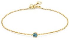 Diamond Point Geelgouden armband, 0.14 ct london topaas, Joy - Geelgoud