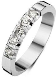 Diamond Point Witgouden alliance groeibriljant ring, 0.25 ct. 0.25 ct diamant Groeibriljant - Witgoud