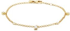 Diamond Point Geelgouden armband, 0.23 ct diamant, Hearts & Arrows - Geelgoud