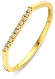 Diamond Point Geelgouden ring 0.04 ct diamant Joy - Goud