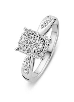 Diamond Point Witgouden ring 0.34 ct diamant Enchanted - Witgoud