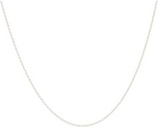 Anna + Nina Twisted Plain Long ketting van zilver - Zilver