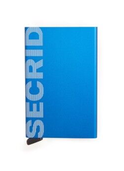Secrid Cardprotector pasjeshouder van aluminium met logo - Blauw