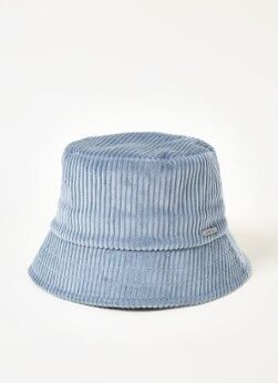 Barts Emory bucket hoed van corduroy - Blauwgrijs