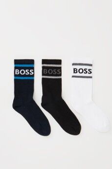 HUGO BOSS Sokken met logo in 3-pack - Donkerblauw