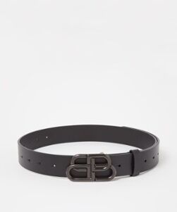 Balenciaga BB riem van leer - Zwart