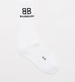 Balenciaga BB Tennis sportsokken met logo - Wit