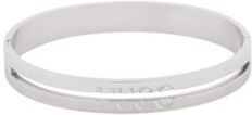 HUGO BOSS E-Cut bangle met logogravering - Zilver