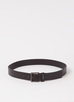 HUGO BOSS Giove riem van leer - Zwart