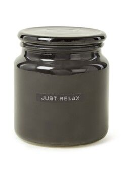 Wellmark Just Relax geurkaars 500 gram - Zwart