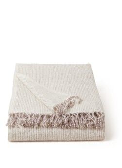 Klippan Shimmer plaid van lamswol 130 x 200 cm - Beige
