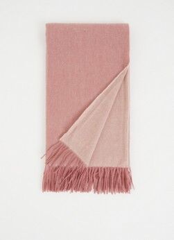 Reiss Picton sjaal in kasjmierblend 180 x 70 cm - Oudroze