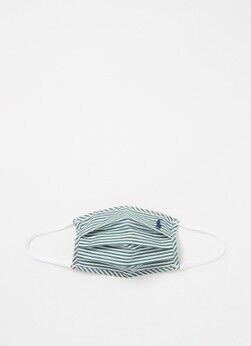 Ralph Lauren Niet-medisch mondkapje met streepprint - Pine/White