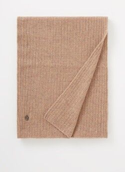 Zadig&Voltaire; Jared fijngebreide sjaal van kasjmier 305 x 35 cm - Lichtbruin