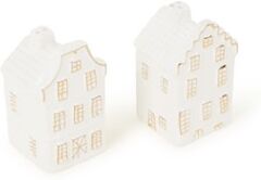 &Klevering; Canal House peper- en zoutstel 2-delig 8 cm - Wit