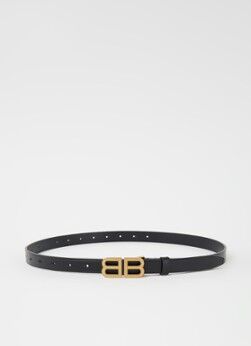 Balenciaga BB Hourglass riem van kalfsleer - Zwart