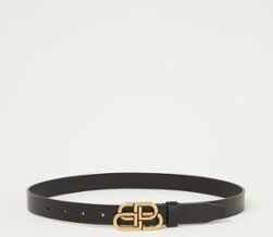 Balenciaga BB riem van kalfsleer - Zwart