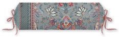 Pip Studio Chintz Festival rolkussen 22 x 70 cm - Blauwgrijs