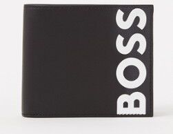 HUGO BOSS Big portemonnee van geitenleer - Zwart