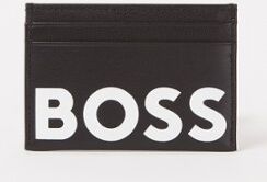 HUGO BOSS Pasjeshouder van leer - Zwart