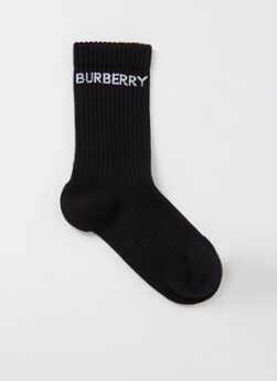 BURBERRY Intarsia sokken met logo - Zwart