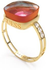 GUESS Ring met Padparadscha en kristal JUBR01236JWYGPD54 - Goud