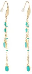 Isabel Marant Casablanca oorhangers met resin - Goud