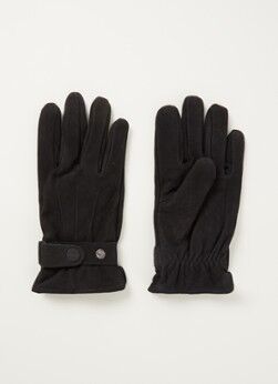 Profuomo Handschoenen van nubuck - Zwart