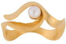 Pernille Corydon Ocean Wave ring verguld - Goud