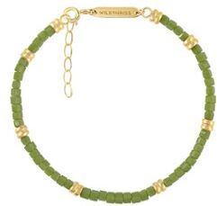 Wildthings Bloom kralenarmband verguld - Groen