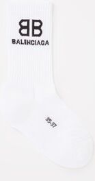 Balenciaga Tennis sokken met logoprint - Wit