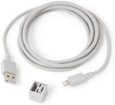 Avolt Cable 1 USB A naar Lighting 1,8 meter - Lichtgrijs