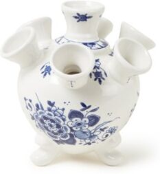 Royal Delft Tulpenvaas met molen - Wit