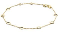 Jackie Bahia Circle armband van 14 karaat geelgoud - Geelgoud