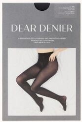 DEAR DENIER Tine Perforated panty in 70 denier - Zwart