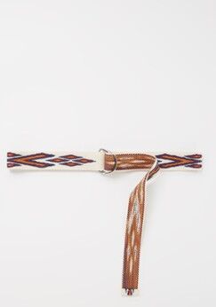 Isabel Marant Étoile Nyess riem met print - Gebroken wit